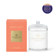 GLASSHOUSE CANDLE SUNSETS IN CAPRI 380G