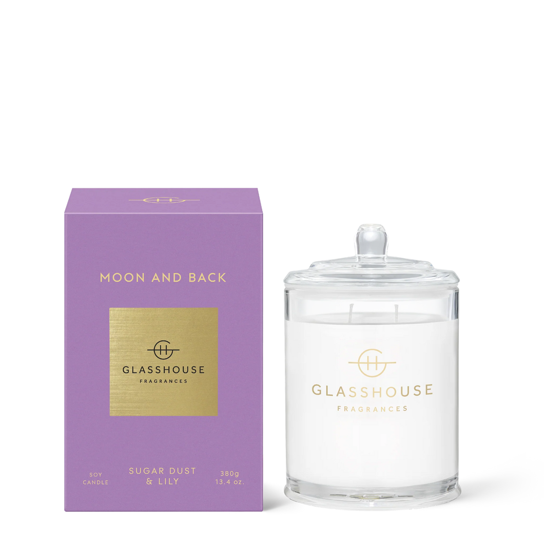 Glasshouse Moon and Back 380g candle