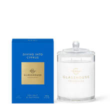 GLASSHOUSE CANDLE DIVING INTO CYPRUS 380G