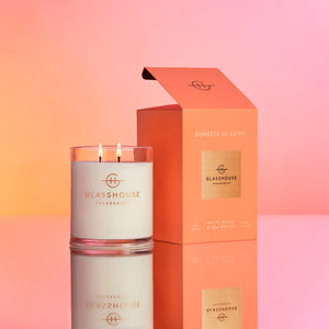 GLASSHOUSE CANDLE SUNSETS IN CAPRI 380G