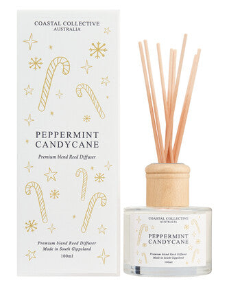 COASTAL COLLECTIVE CHRISTMAS PEPPERMINT CANDY CANE DIFFUSER
