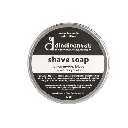 DINDI NATURALS SHAVE SOAP 120G - Flowers of Phillip Island