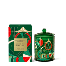 GLASSHOUSE CANDLE UNDER THE MISTLETOE 380G