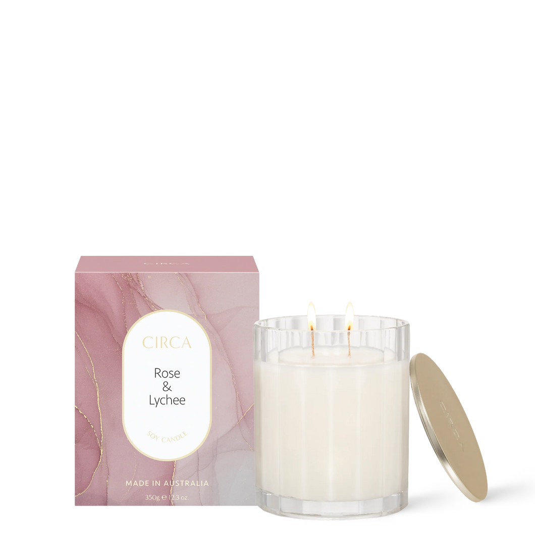 Circa 350g candle Rose and Lychee